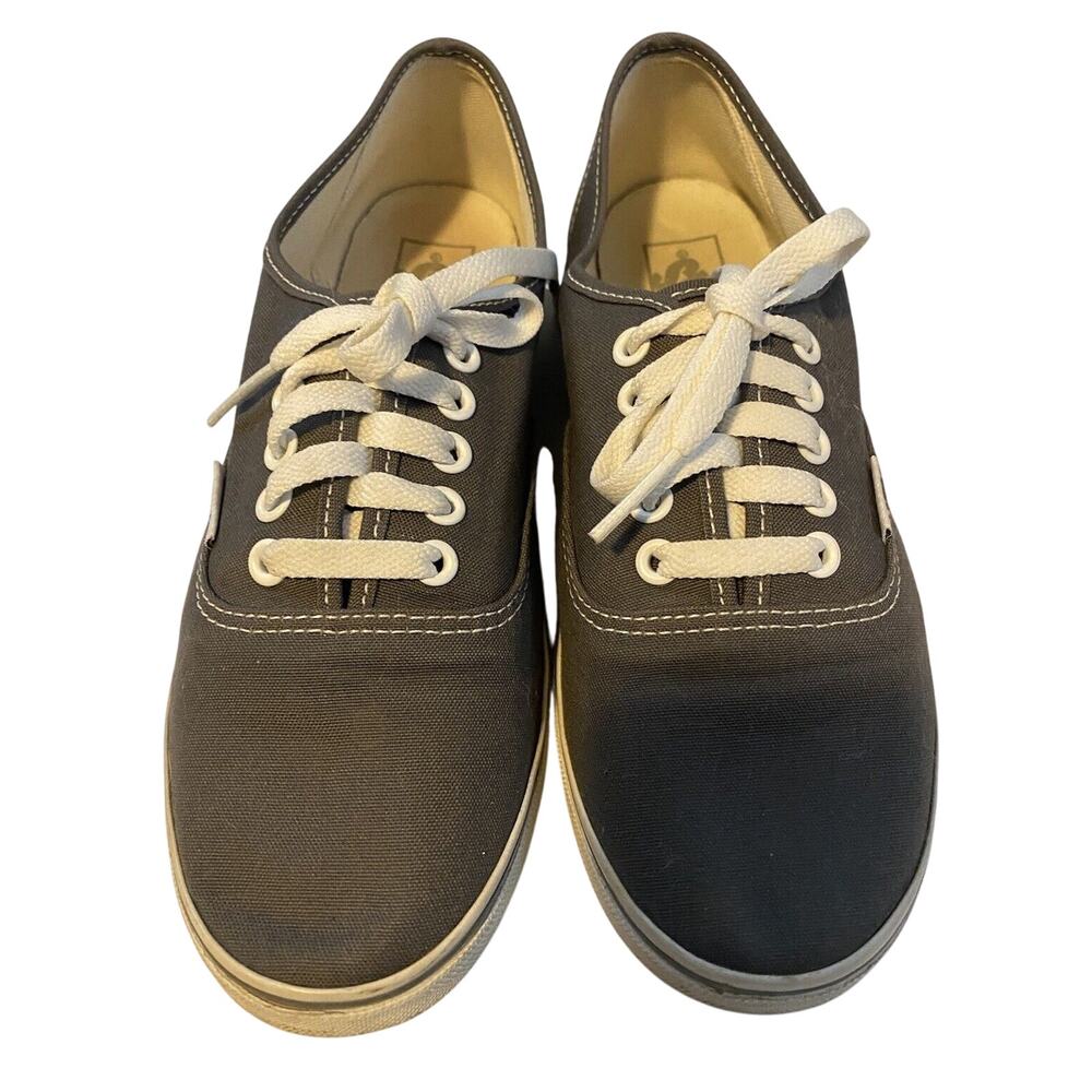 VANS Classic 5-Eye Gray Canvas Unisex Athletic Shoes Women's Sz 9 Mens Sz 7.5